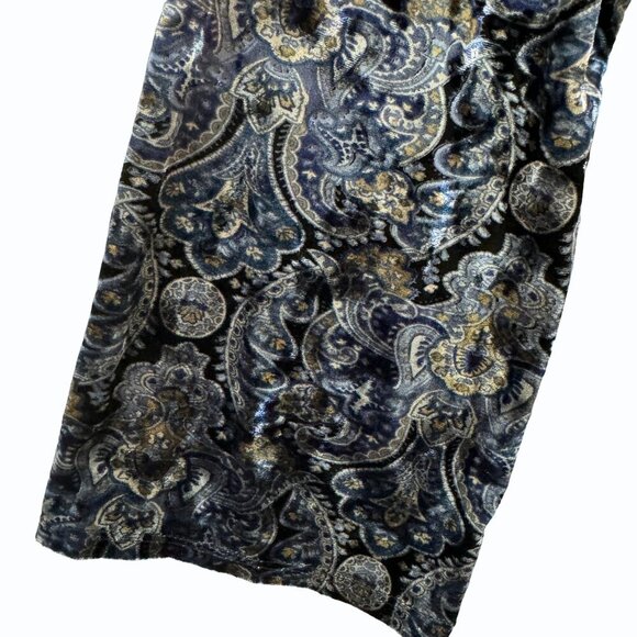 Venezia Velvet Paisley‎ Tunic Top Womens Plus Size 22/24 Boho Witchy Fairy - Picture 6 of 11